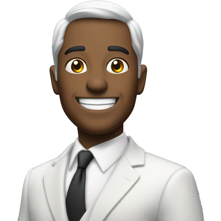 Michael B Joda sonriendo vistiendo un traje  emoji
