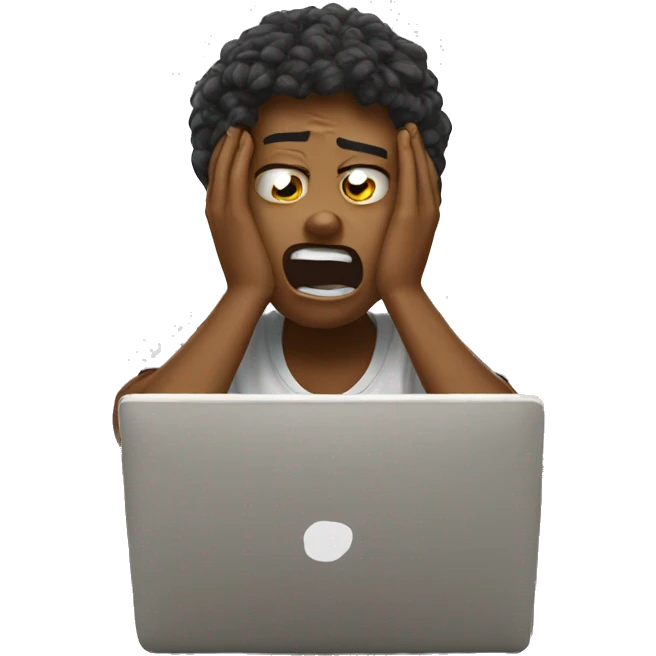 student crying while studying  emoji
