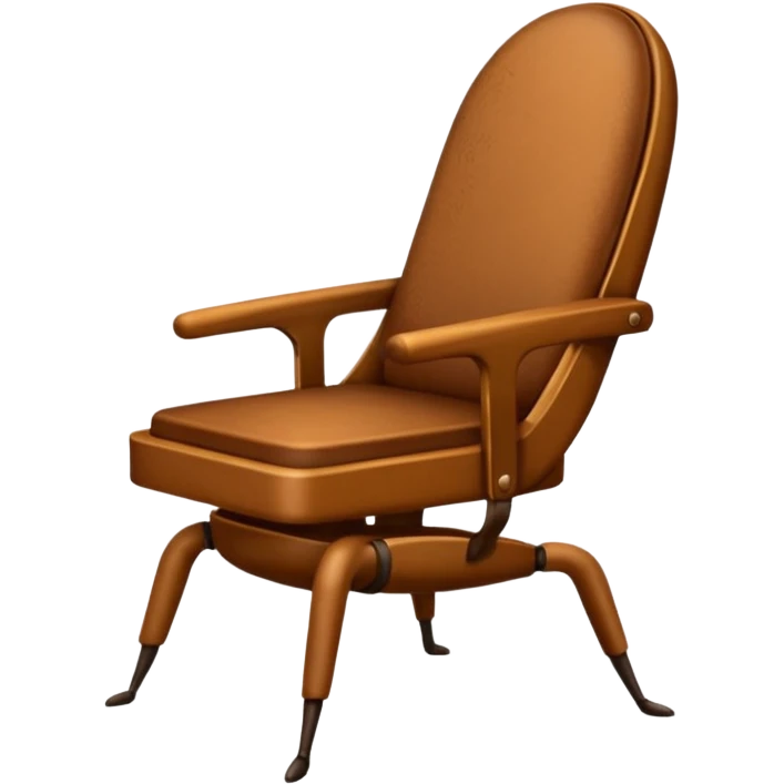 cucaracha sentada en silla de escritorio emoji