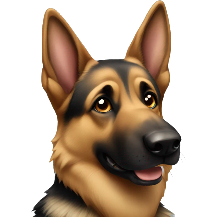 German shepherd  emoji