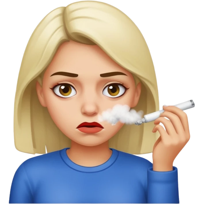 a girl snorting cocaine emoji