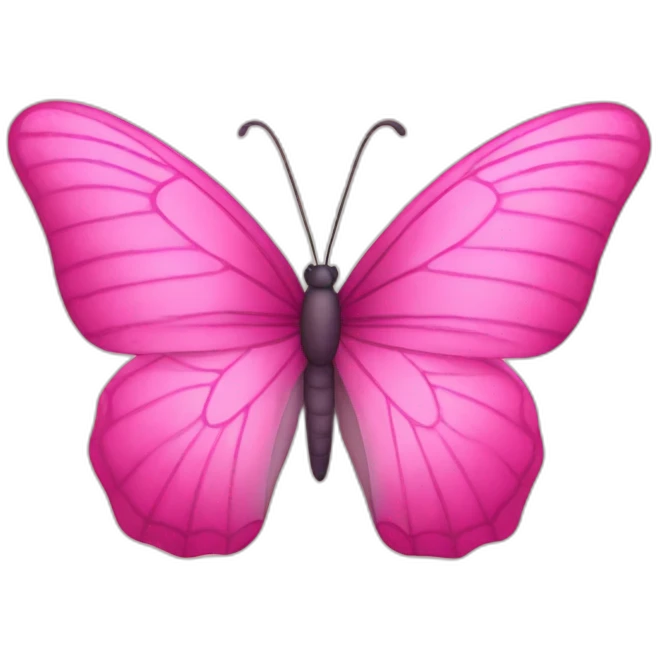 pink butterfly emoji