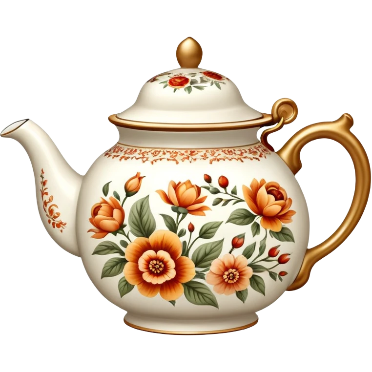 warm-colored romantic vintage fancy tea pot emoji