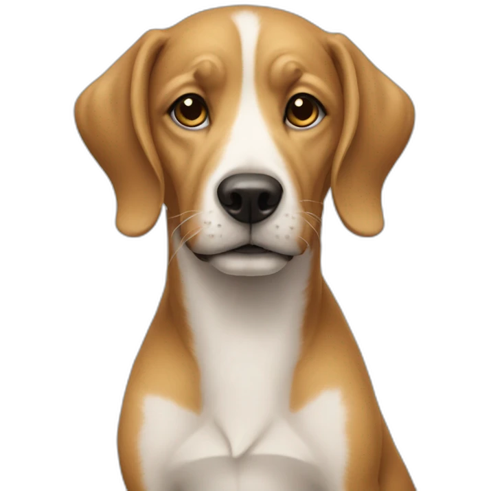 Chien avec une cigarette emoji