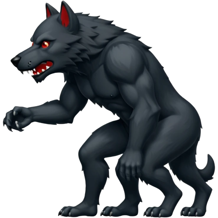 GENERAME  ENTRE 3 Y 5  ICONOS TIPO EMOJI SILUETEADOS SIN FONDO   ESTILO RETRO OCHENTERO CON LA TEMATICA DE LA PELICULA An American Werewolf in London (Un hombre lobo americano en Londres) emoji