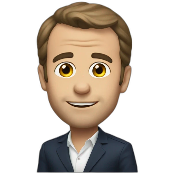 Macron sing emoji