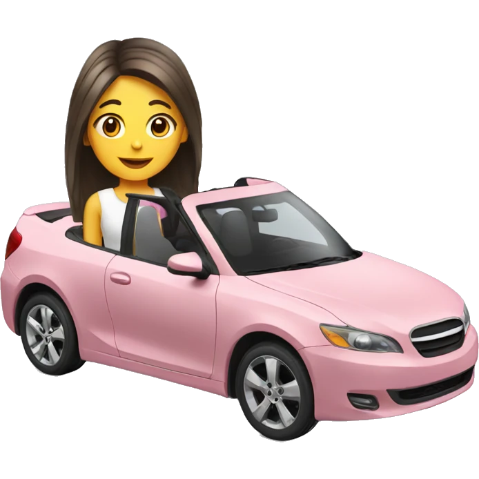 Car with girl in it emoji
