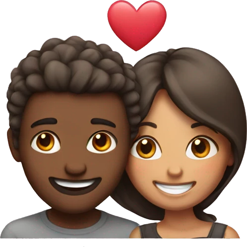 Happy love emoji