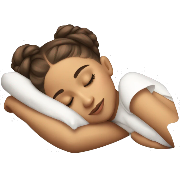 Ariana Grande sleeping emoji
