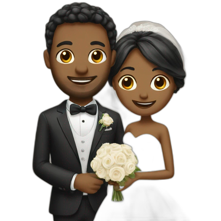bride and groom emoji
