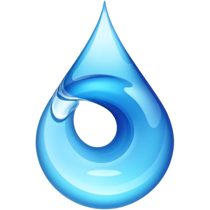 ampolla blu che si svuota emoji