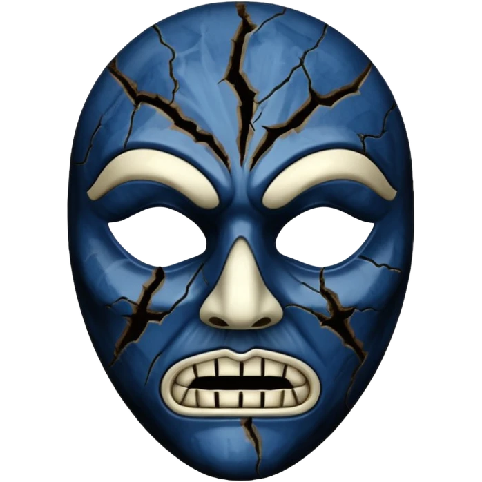 haunted dark mask emoji