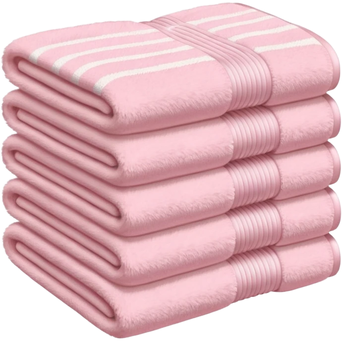 Light pink stacked towels emoji