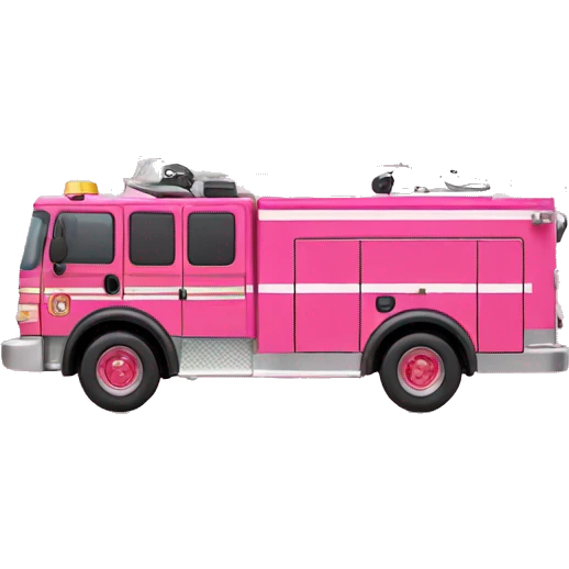Pink firetruck emoji