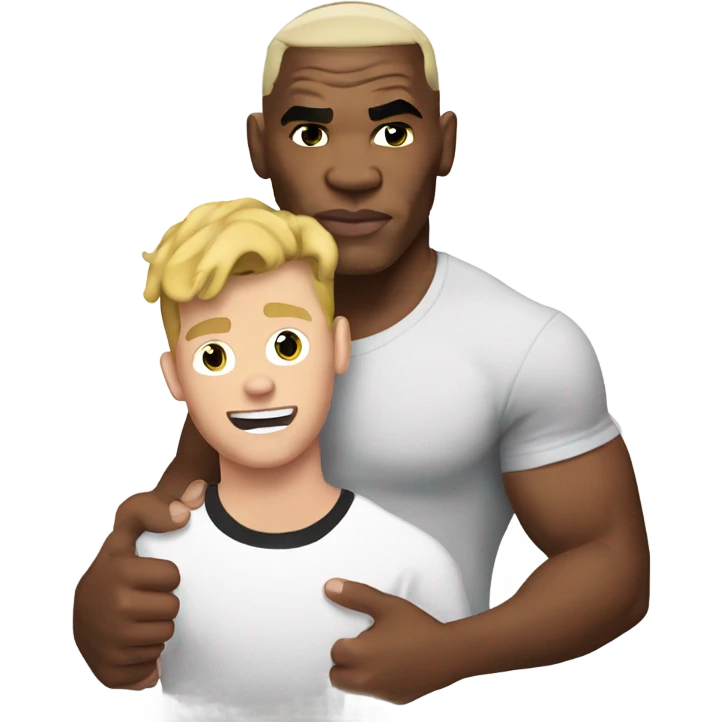 mike tyson holding jake pauls head emoji