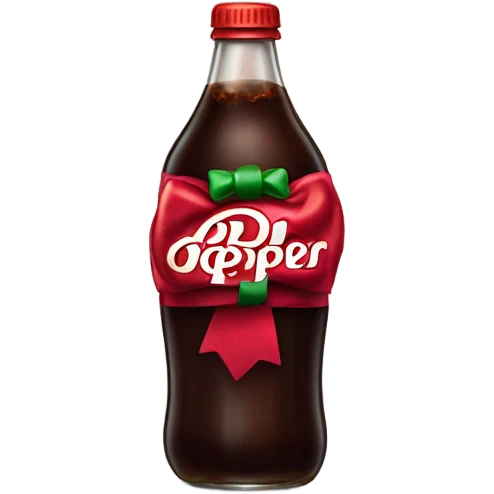 Dr Pepper with bow emoji