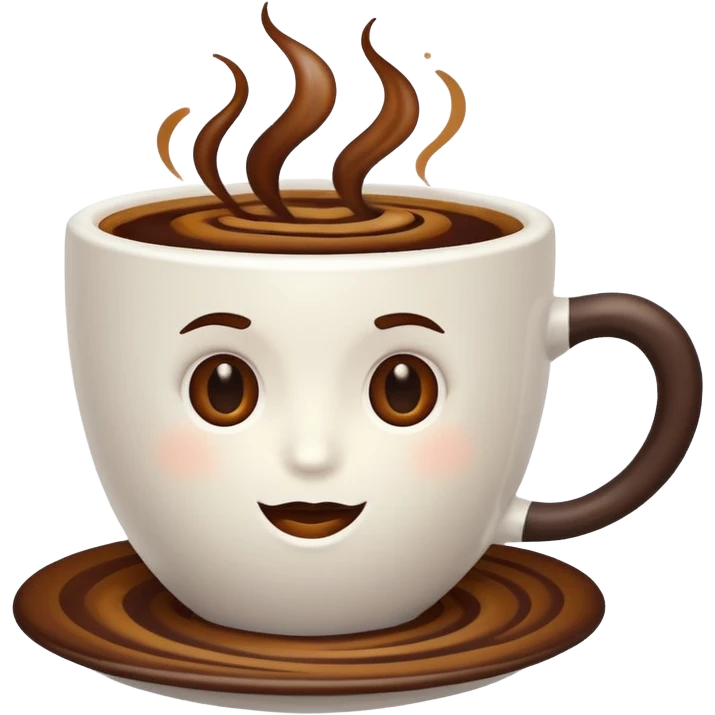 coffee in white cup emoji