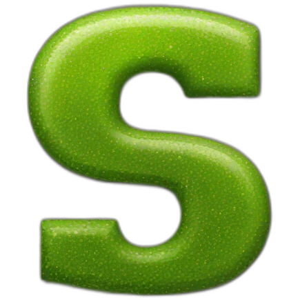 letter "G" with graphic style emoji