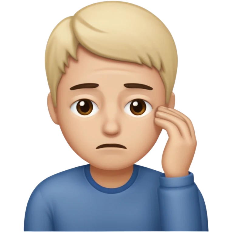 Not wanting to go to work on a Monday morning  emoji