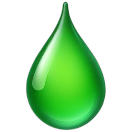 a green drop emoji