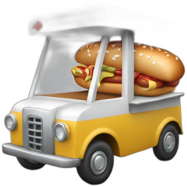 Carrito ambulante para la venta de hot dogs y hamburguesas qué lleva por nombre  NURSE emoji