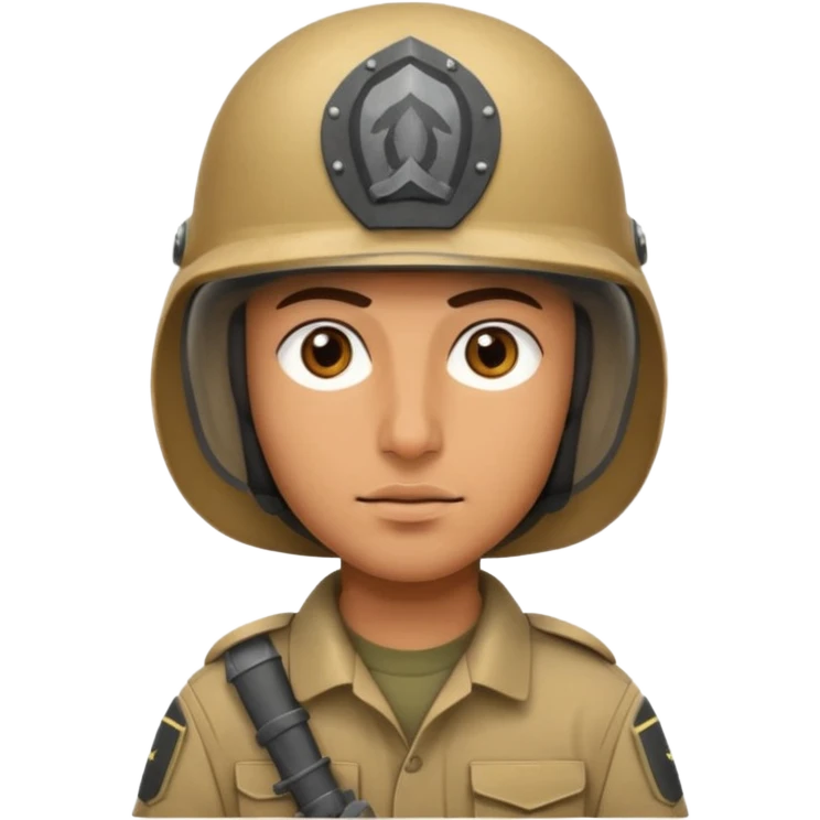 Arab 1984 soldier face emoji