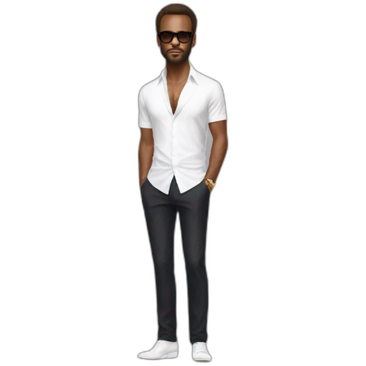 Tom ford full height with white t shir emoji