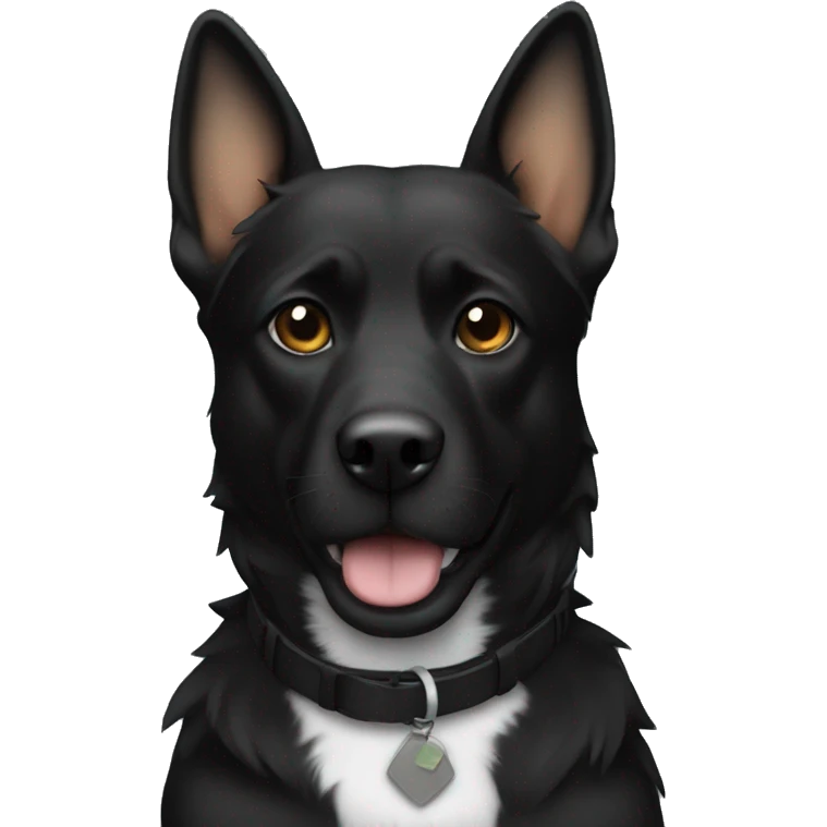black k9 emoji