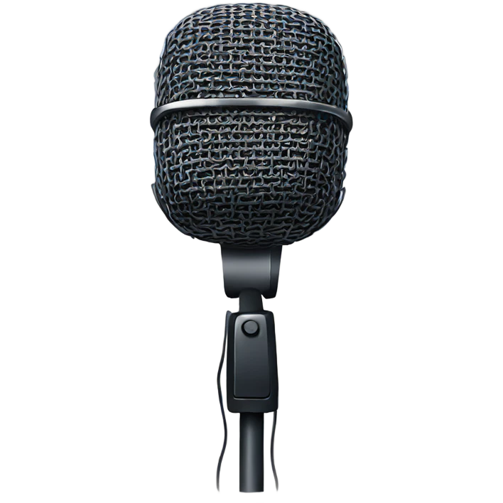 Hand with microphone  emoji