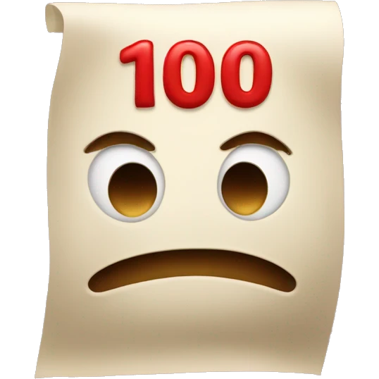 a text in red written "1000000000%" emoji