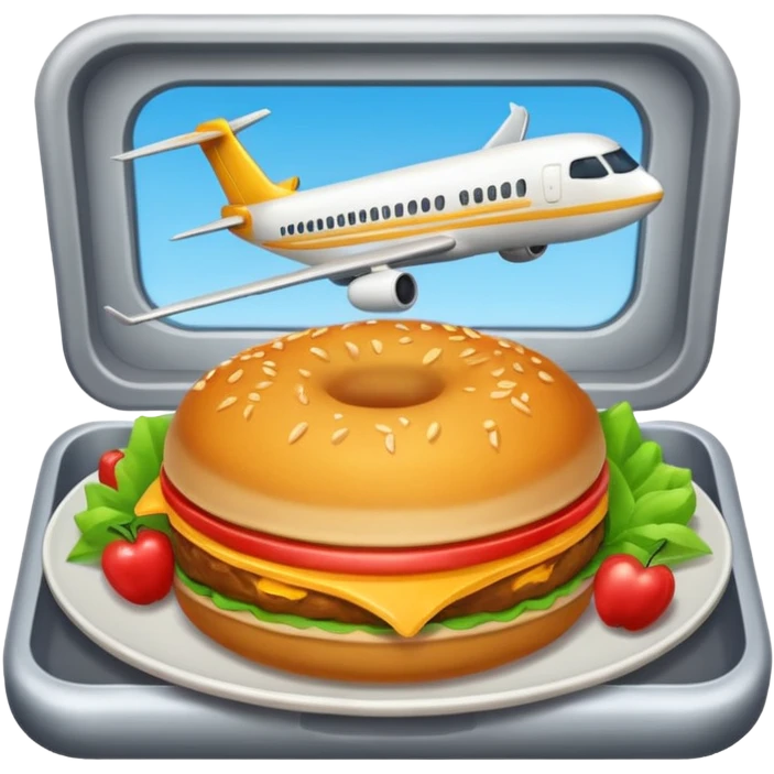 plane food emoji