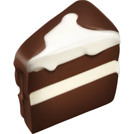chocolate with white cream emoji