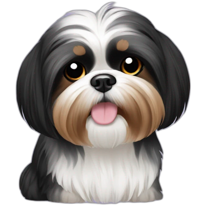 Shih tzu black emoji