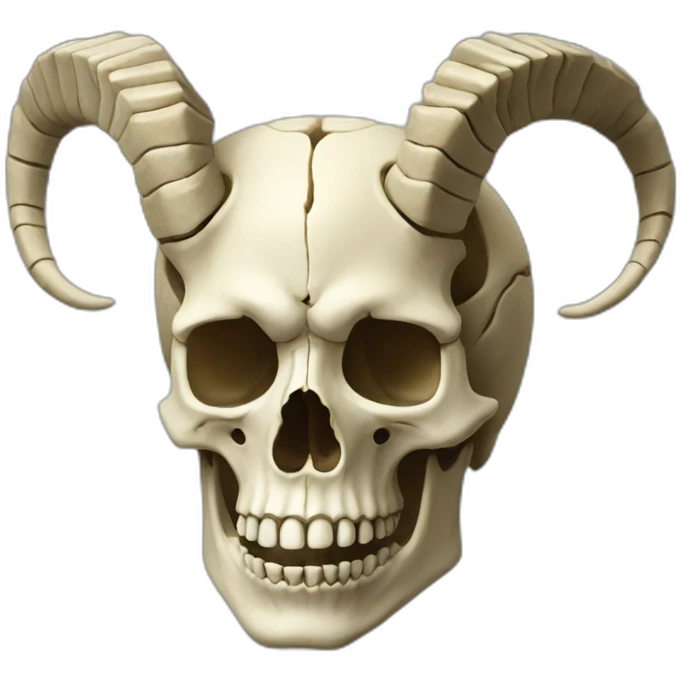 a capricorn skeleton emoji