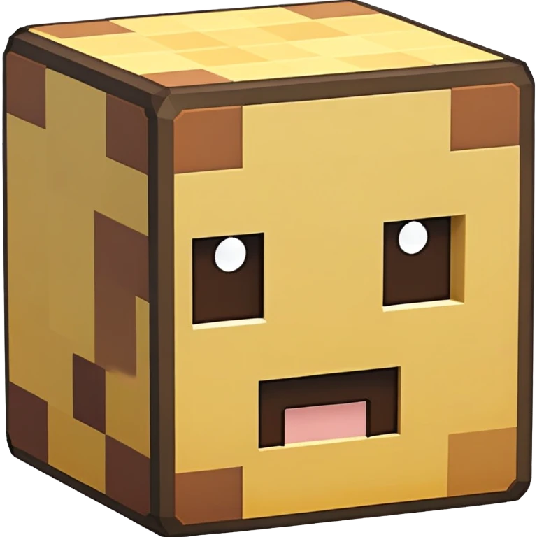 Minecraft block with texture emoji