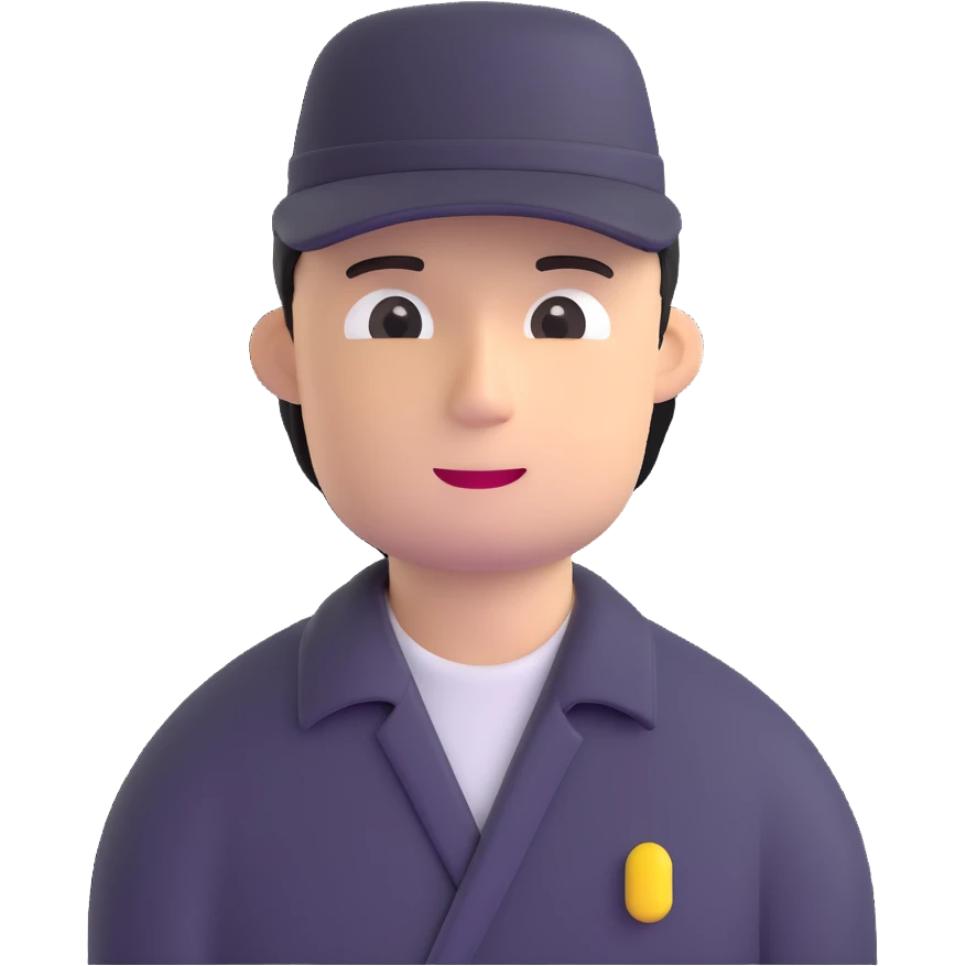 man wearing a hat emoji