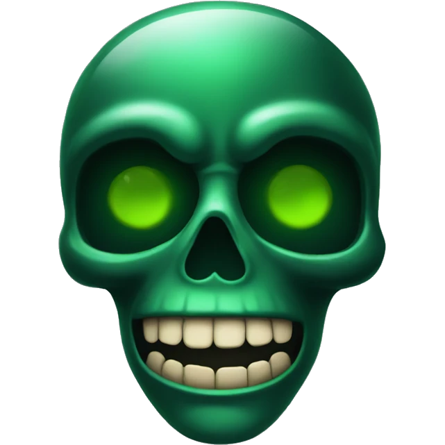 Dark green poison emoji