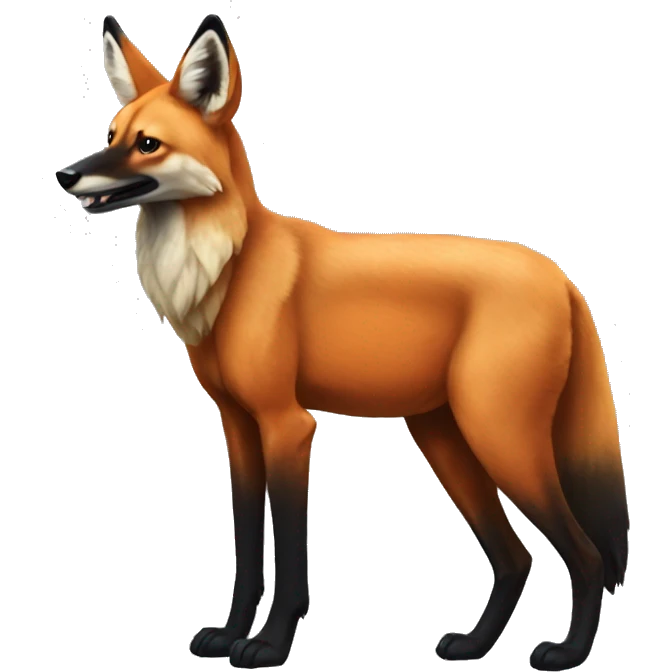 Maned wolf emoji