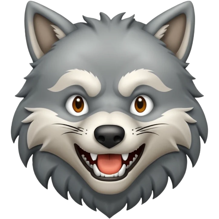 Tráeme una imagen de un lobo enojado emoji