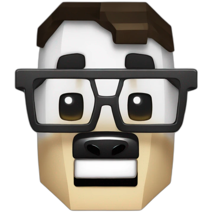 Panda minecraft qui porte des lunettes de soleil et un costards  emoji
