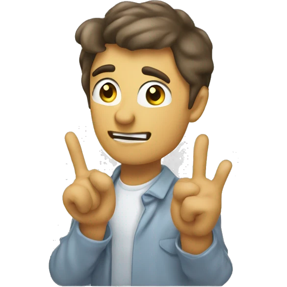 Saying "Thank you" sarcastically emoji