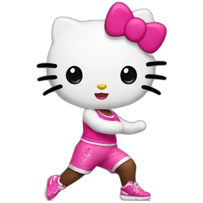 zumba hello kitty emoji