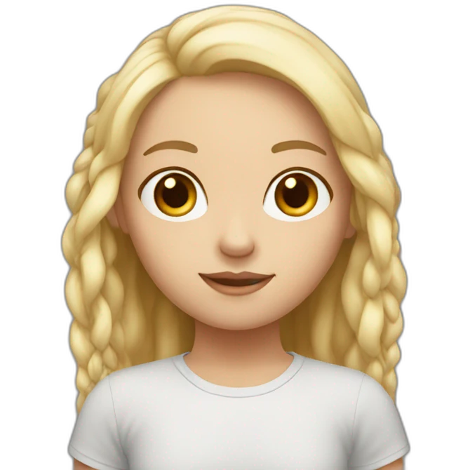 6 white friend girl emoji