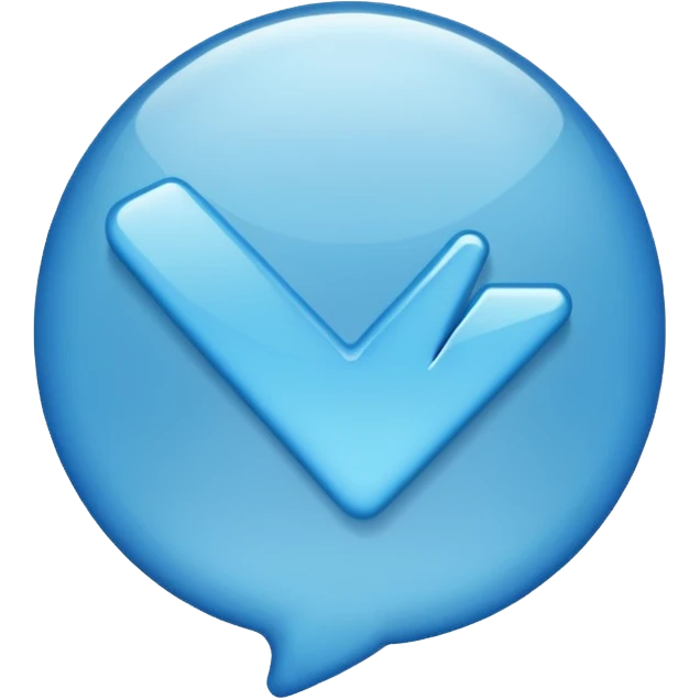 Tiktok Blue tick emoji