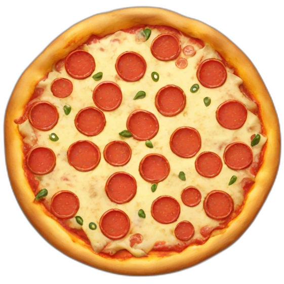 pizza with face emoji