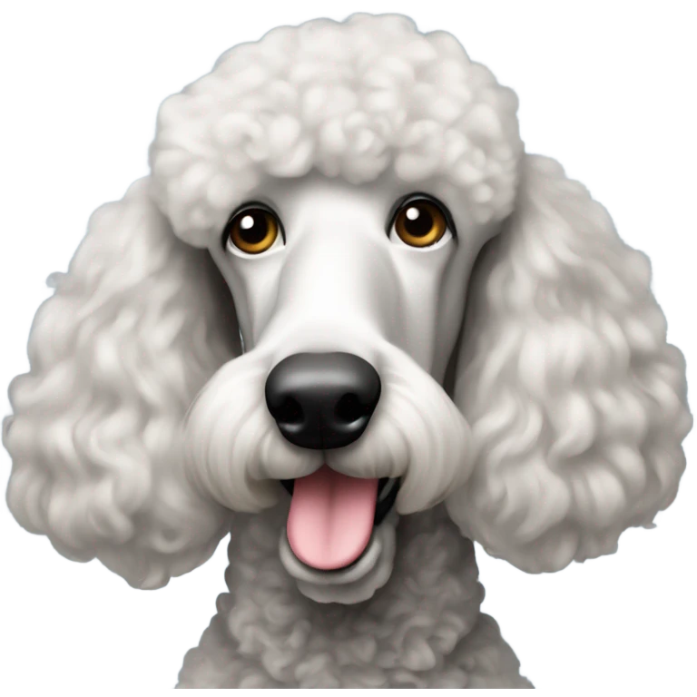 Standard poodle stud emoji