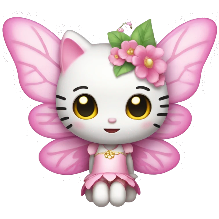 Hello kitty fairy emoji