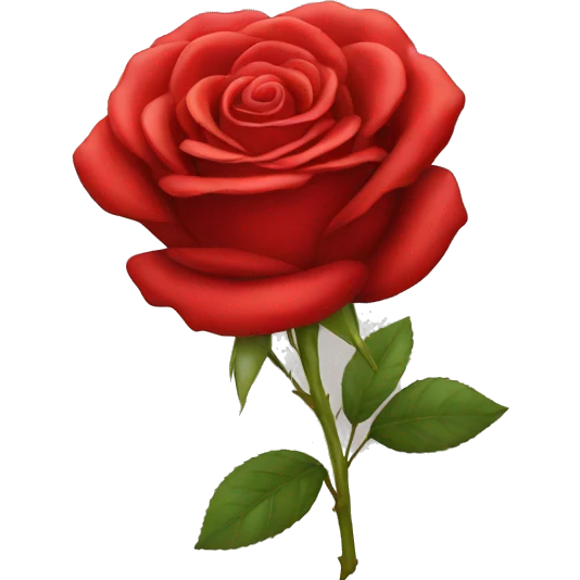 Red rose emoji