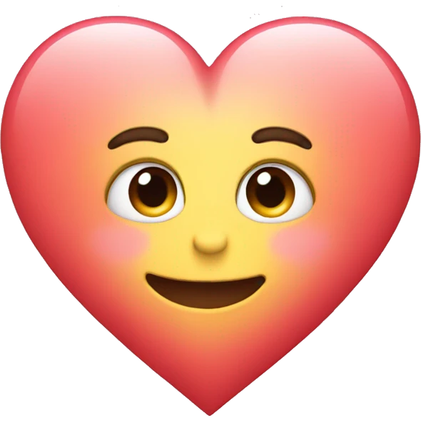 a cute heart emoji