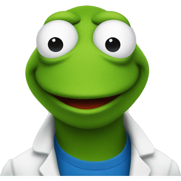 kermit the frog but hes blue emoji